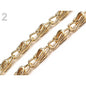 Metal purse chain, 90cm, with fastening system - gold, 080974