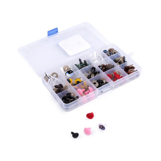 Set ochi si nas pentru animale plus, 15 modele, cutie