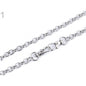 Metal chain for purses, 120cm, with clip, nickel, 780908