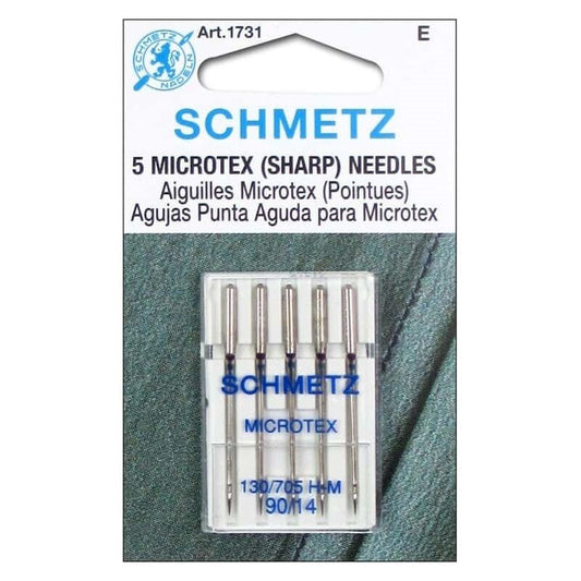 Ace Microtex, sharp needle, SCHMETZ, 90/14, 5buc/set