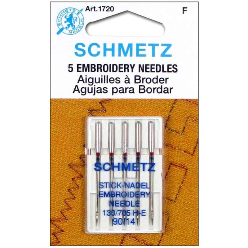 SCHMETZ Embroidery, ace pentru brodat, 90/14, 130/705 H-E