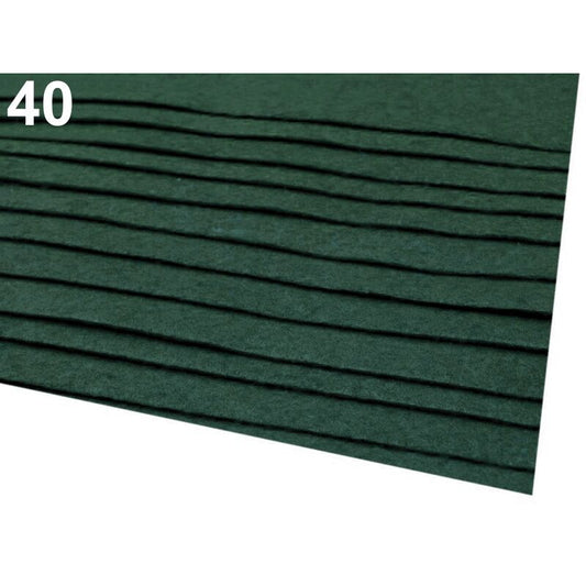 Polyester felt 20x30cm - 0.9mm, 090574 - fir green