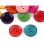 Wooden button, with seam, 40mm, 5pcs/set