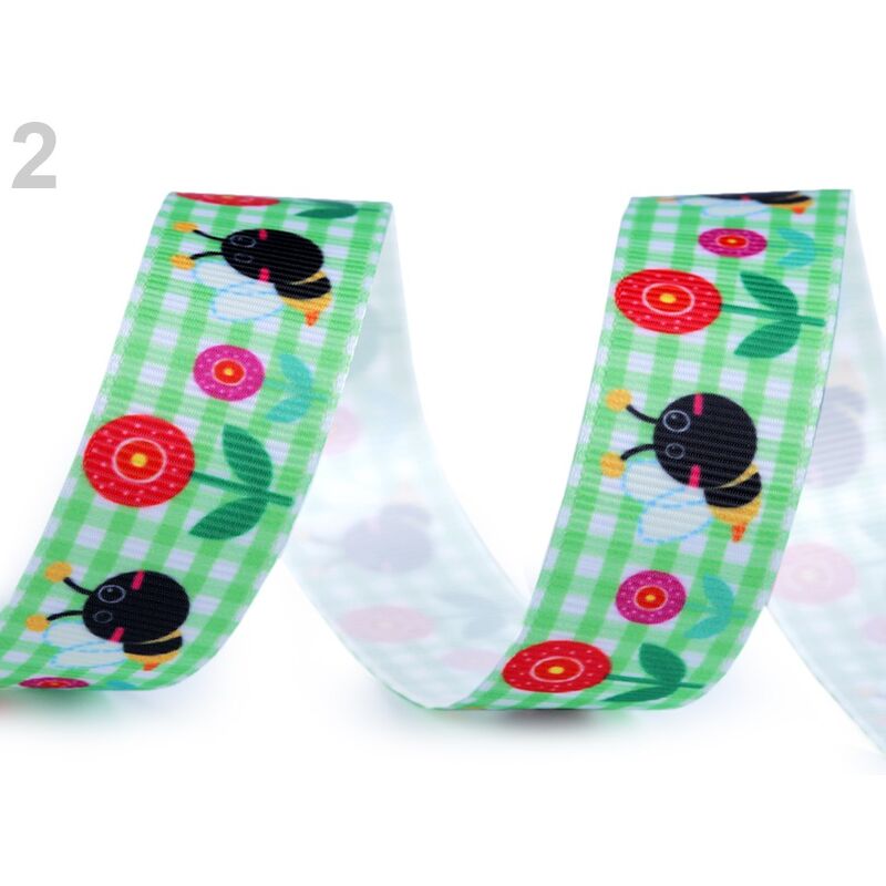 Rib ribbon rips, popcorn, 20mm, 610025 - 2m