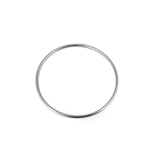 Metal handle, dream catcher base, 13.5cm, stainless steel, 790193