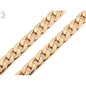 Flat metal chain for purses, 1m, without fastening system - gold, 750887