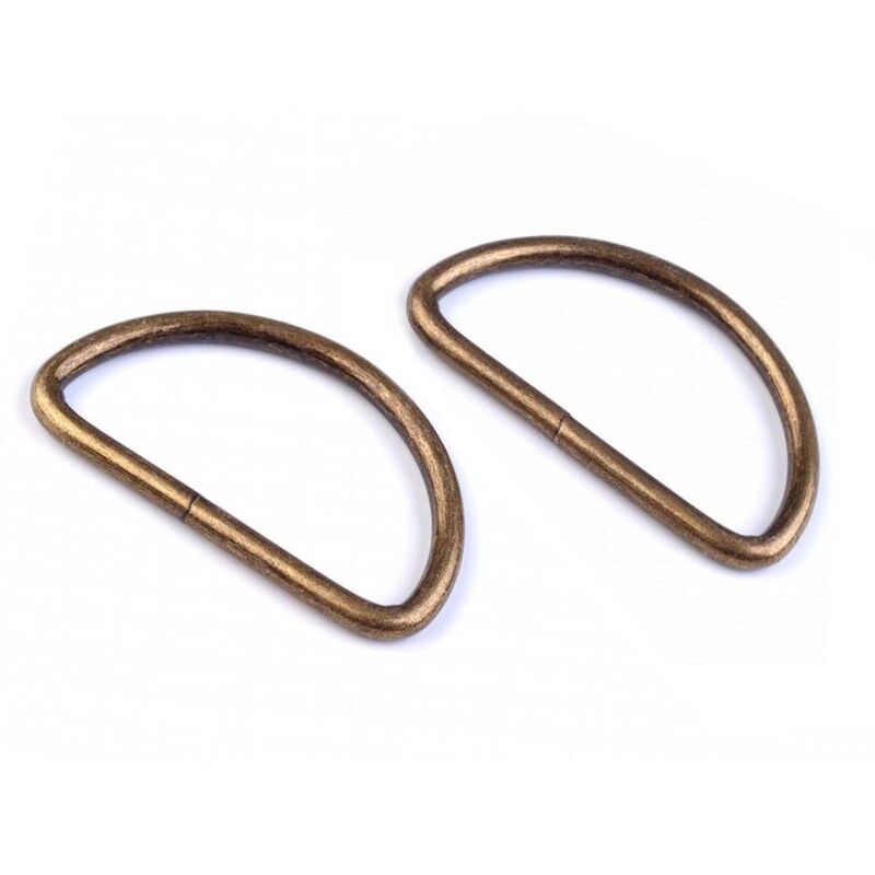 Ring D plain 38mm, set of 4pcs, antique