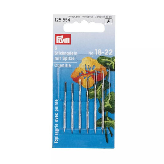 Ace cu vârf ascuțit, PRYM, mărimi 18-22, 6 buc/set
