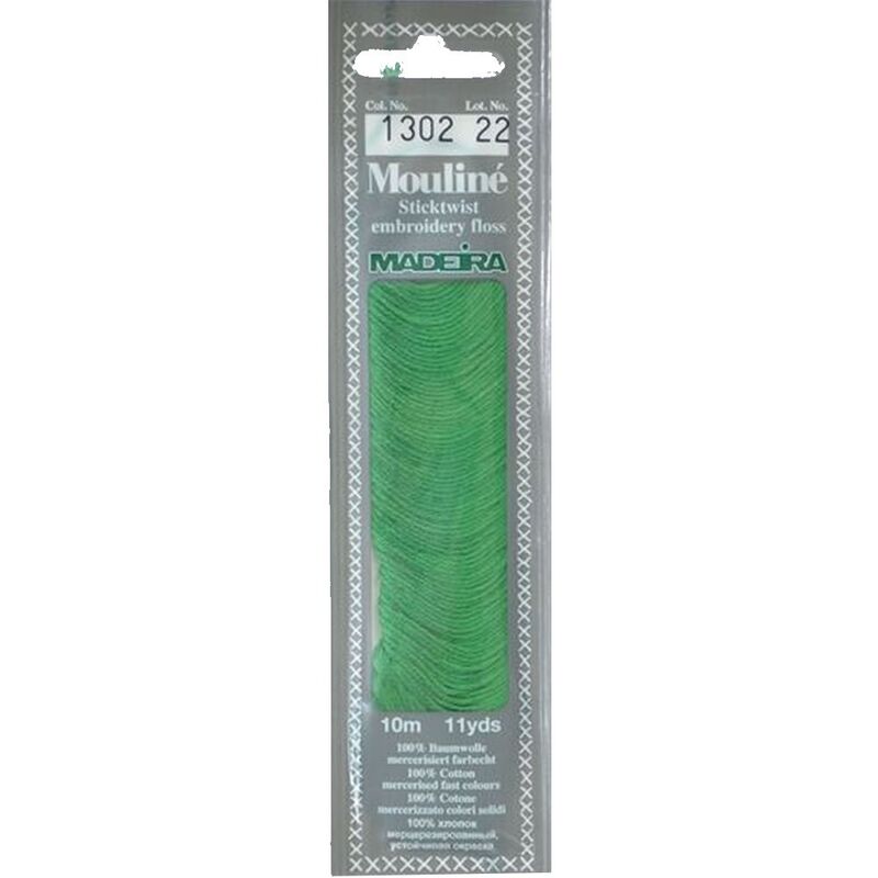 Cotton embroidery thread Mouline Madeira - 0101 - light cream