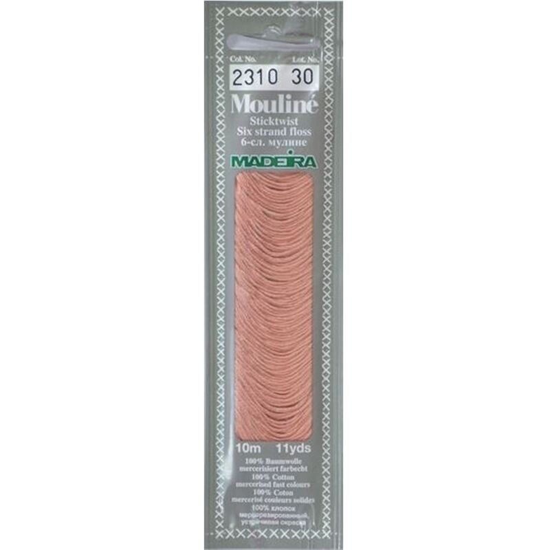 Cotton embroidery thread Mouline Madeira - 0101 - light cream