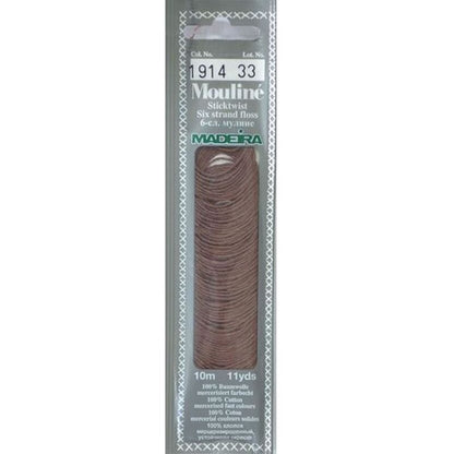 Cotton embroidery thread Mouline Madeira - 0101 - light cream