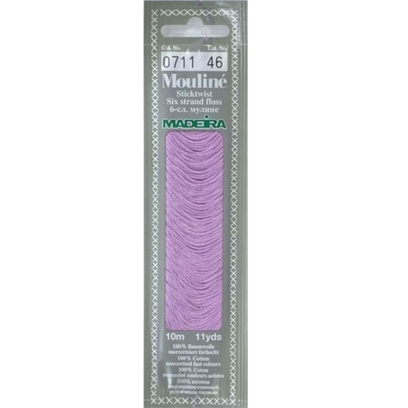 Cotton embroidery thread Mouline Madeira - 0101 - light cream