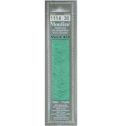 Cotton embroidery thread Mouline Madeira - 0101 - light cream