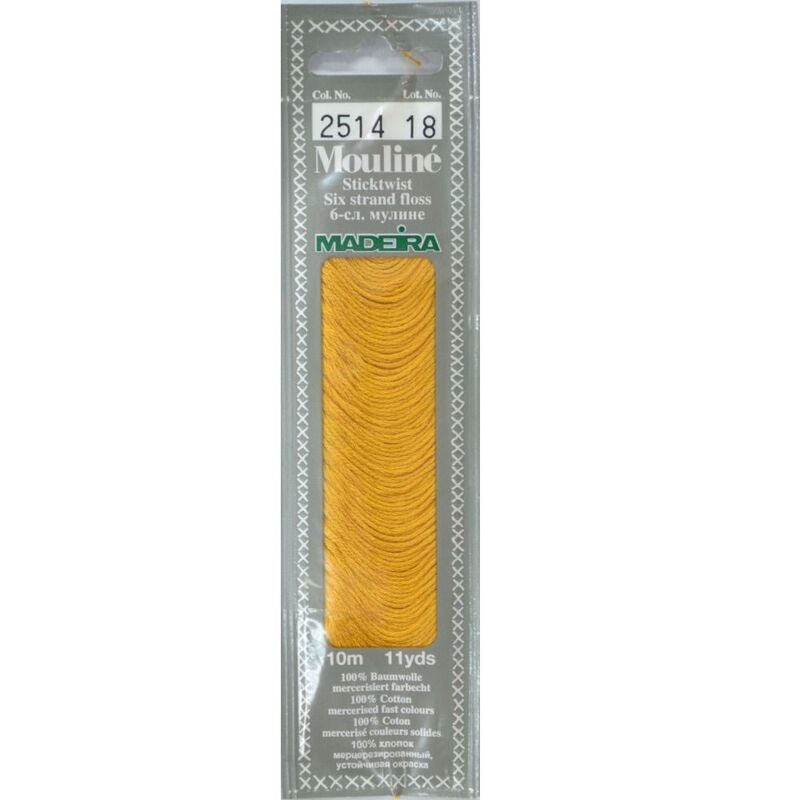 Cotton embroidery thread Mouline Madeira - 0101 - light cream