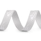 Canvas ribbon with comets, 15mm, 430614, 5m, light gray
