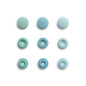 Round plastic staples, PRYM, 9mm, light blue, 36 pcs/set