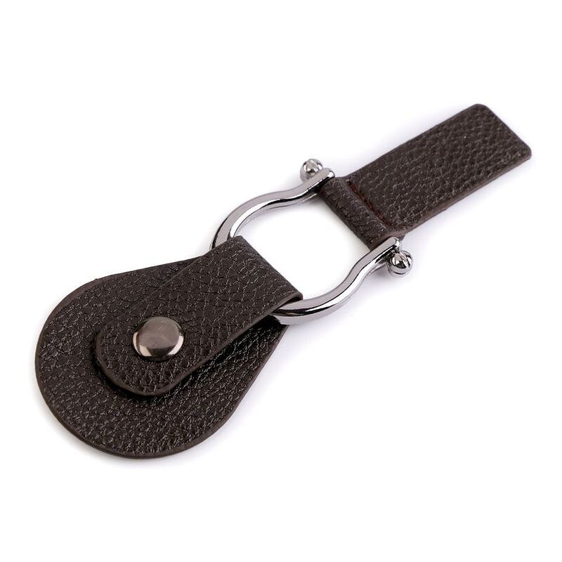 Inchizator piele ecologica decorativa, 4.2x11.5mm