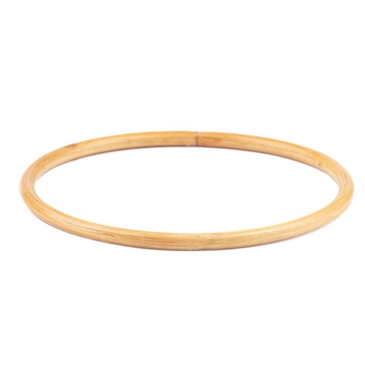 Bamboo circle handles, dream catcher base, 15cm, natural, pair, 780263