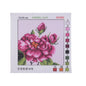 Pre-printed embroidery pattern, 15x15cm - 1 - rose