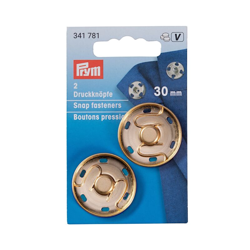 Sewing staples, PRYM, gold, 30mm, 2 pcs/set