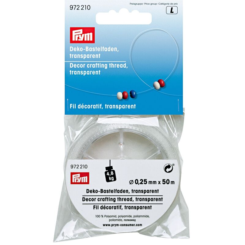 Ață transparentă, PRYM, 0,25mm, 50m