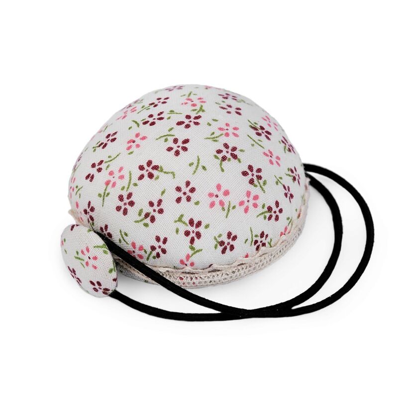 Needle cushion for sewing machine - popcorn blue