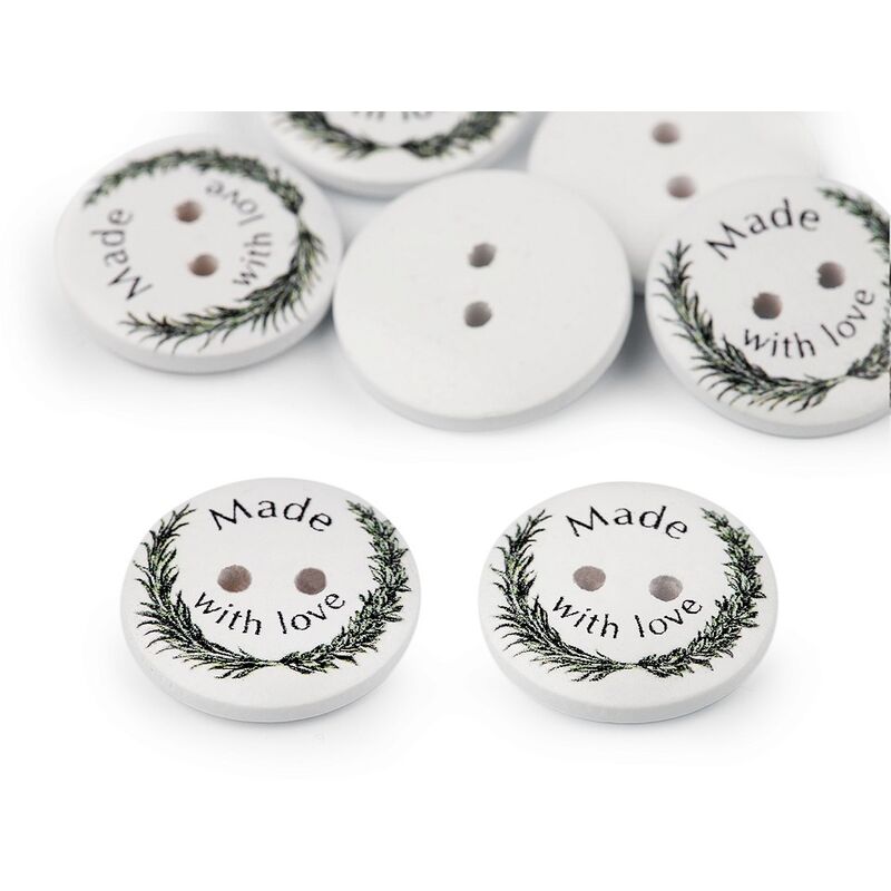 Wood Nose, Made with Love, 23mm, 5pcs/set