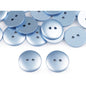 Button decoration imitation plastic metal, 18mm, 5pcs, 120599, blue