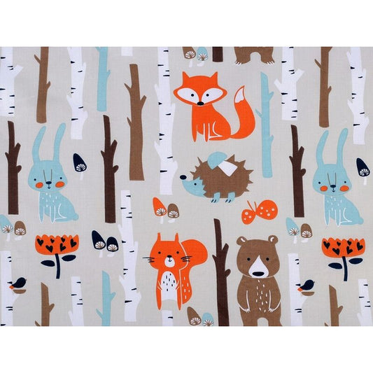 Material cotton, wild animals, 160cm, 0.5m/piece
