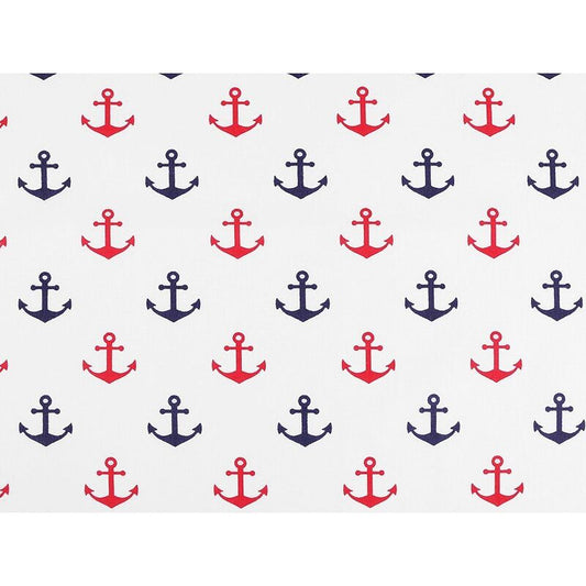 Material bumbac, ancore, 160cm, 0.5m/buc
