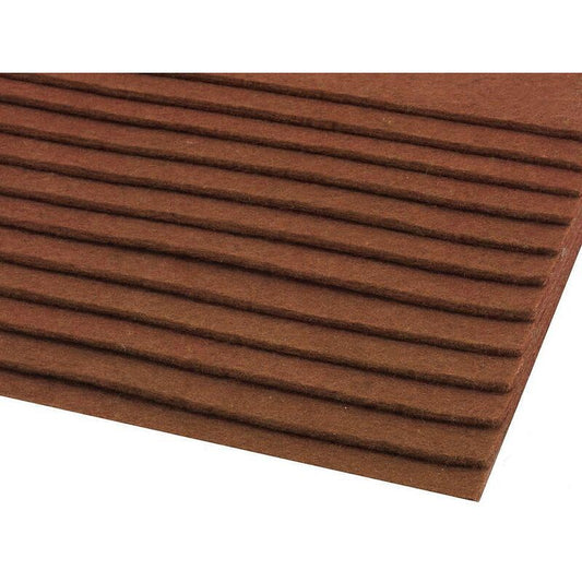 Polyester felt 20x30cm - thickness 2-3 mm - white