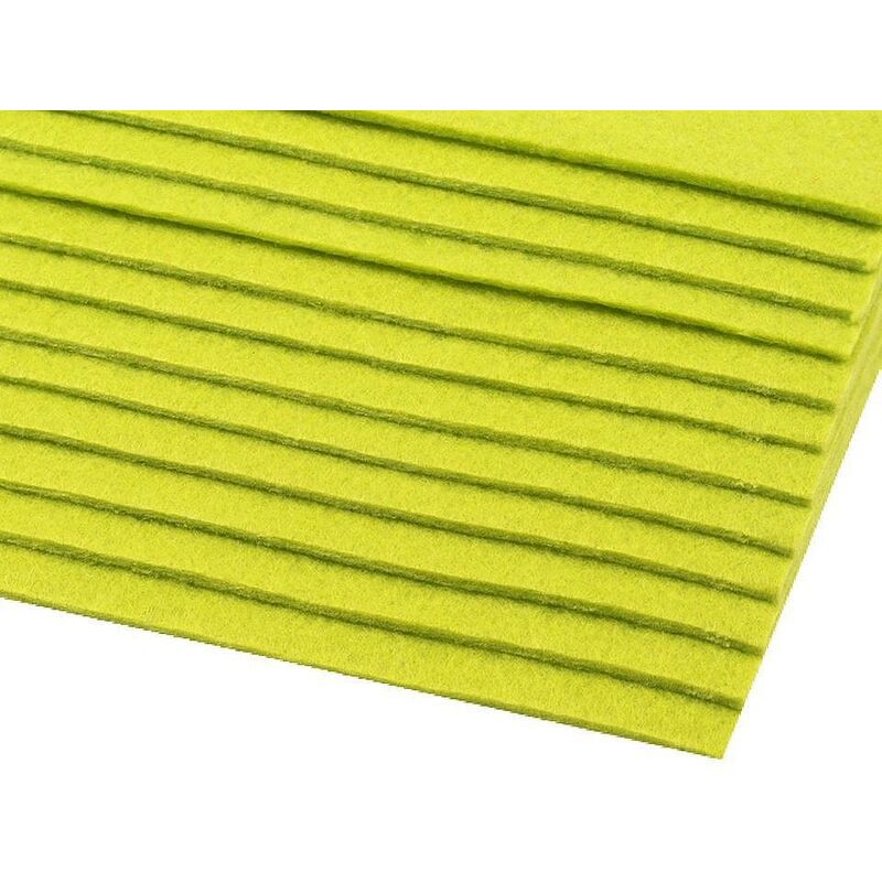 Polyester felt 20x30cm - thickness 2-3 mm - white