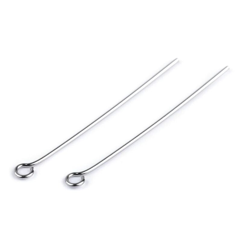 Ace bijuterii cu capăt buclă din oțel, 10buc/set