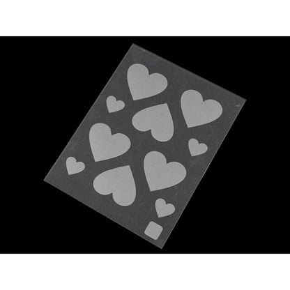 Petice termoadezive reflectorizante, gri