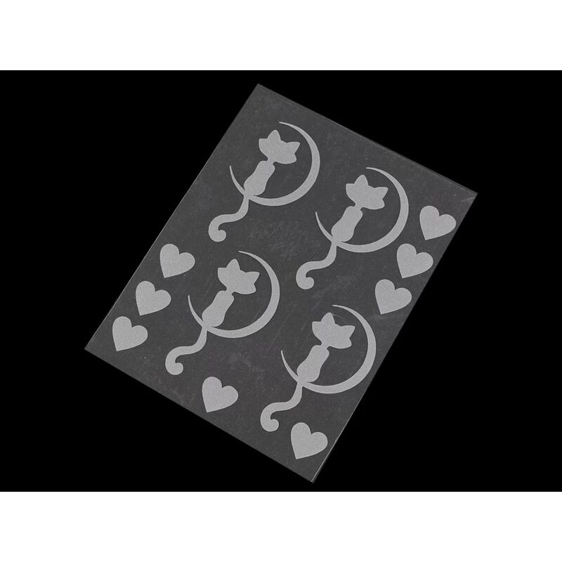 Petice termoadezive reflectorizante, gri