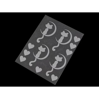 Petice termoadezive reflectorizante, gri