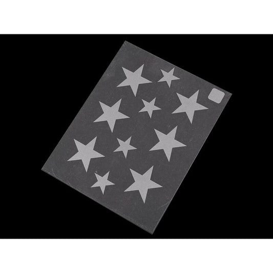 Heat-adhesive reflective patches, gray