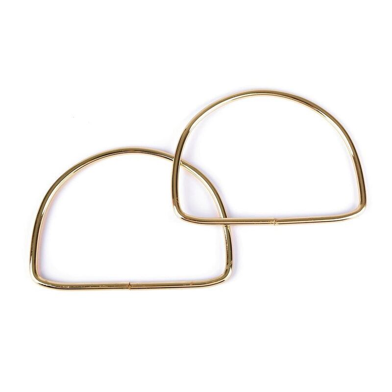 Mânere metalice pentru genti, 10x13cm, pereche