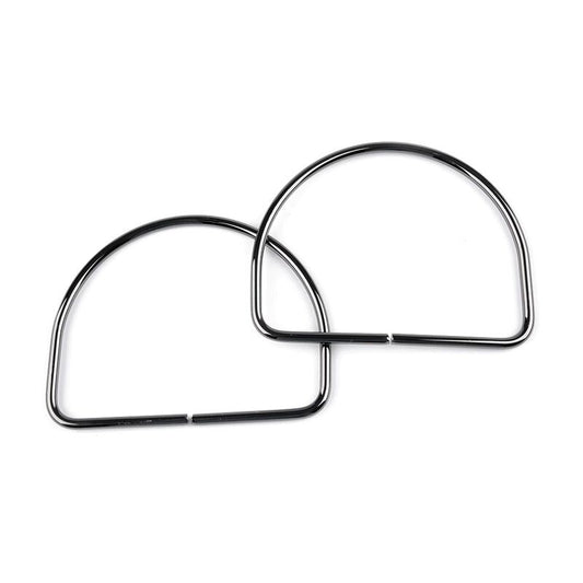 Metal handles for bags, 10x13cm, pair
