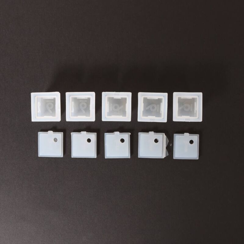 Silicone mold for glass resin