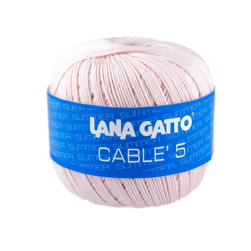 Fir de croșetat Lana Gatto, Cable 5 din bumbac, 50g
