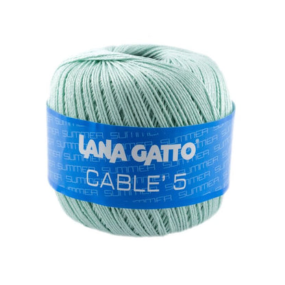 Fir de croșetat Lana Gatto, Cable 5 din bumbac, 50g