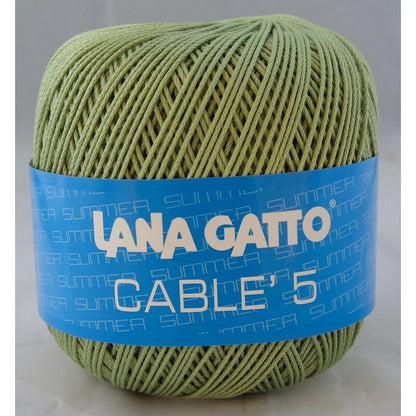 Fir de croșetat Lana Gatto, Cable 5 din bumbac, 50g