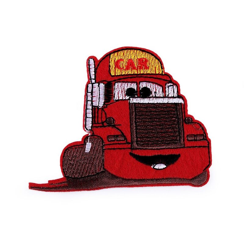 Aplicație termoadezivă brodată camion vesel, 72x90mm, 1buc