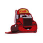 Aplicație termoadezivă brodată camion vesel, 72x90mm, 1buc