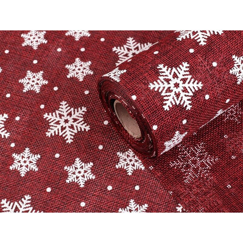 Imitație pânză, fulgi albi, 0.5m/buc