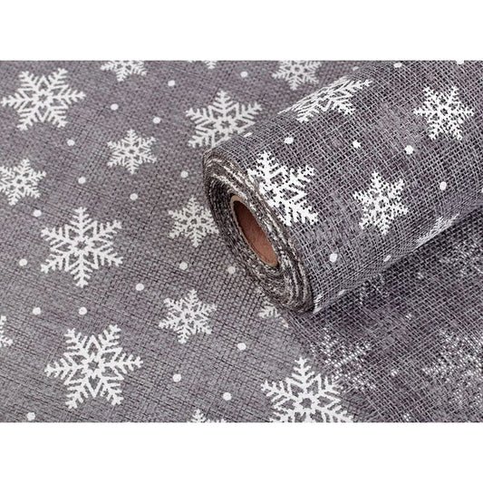 Imitație pânză, fulgi albi, 0.5m/buc