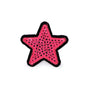 Aplicație termoadezivă stea cu paiete, diferite culori