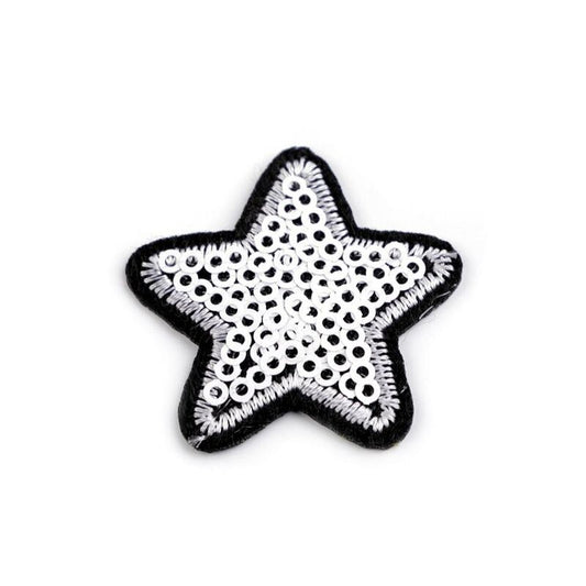 Sticker star with glitter, different colors