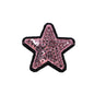 Aplicație termoadezivă stea cu paiete, diferite culori